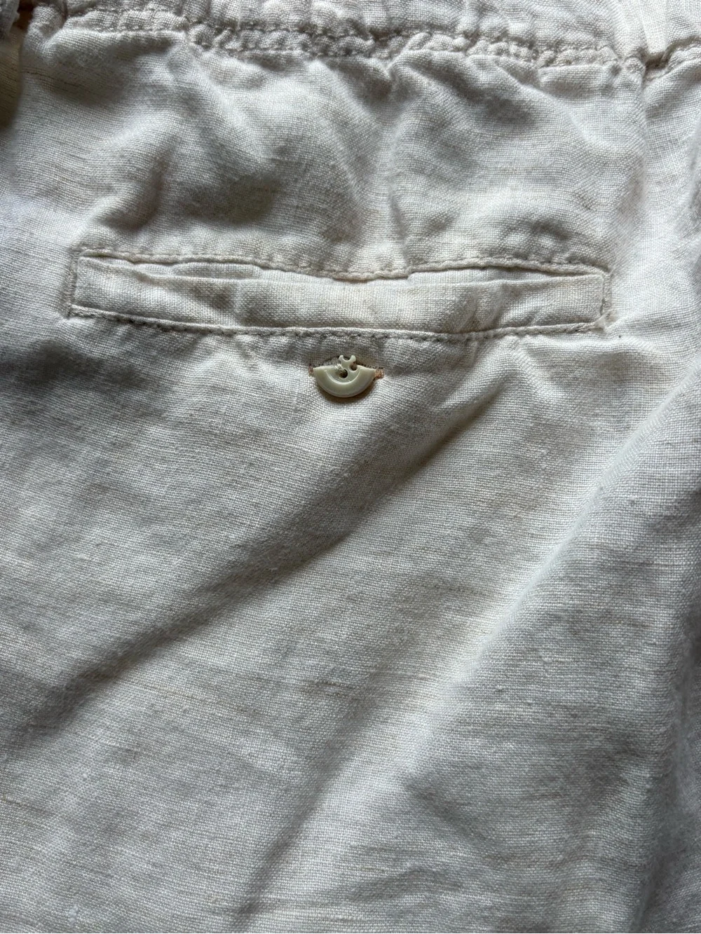 Tommy Bahama Mens Medium Relax 100% Linen Pants Cream